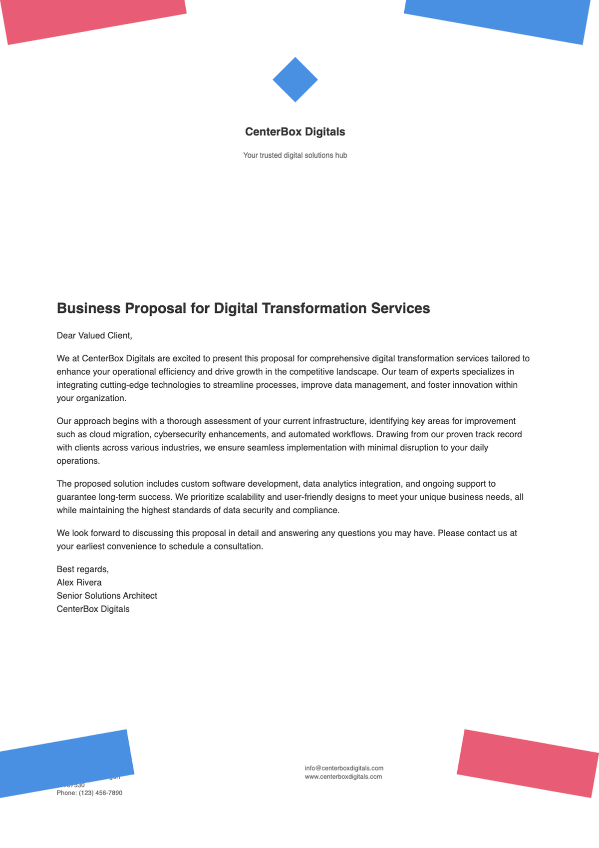 Modern corporate letterhead template with red blue accents_variant_3